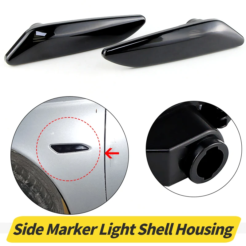 2PCS For Alfa Romeo 156 147 For Fiat Tipo Lancia Delta 3 Ypsilo Car Turn Signal Side Fender Marker Light Cover Shell Housing L&R