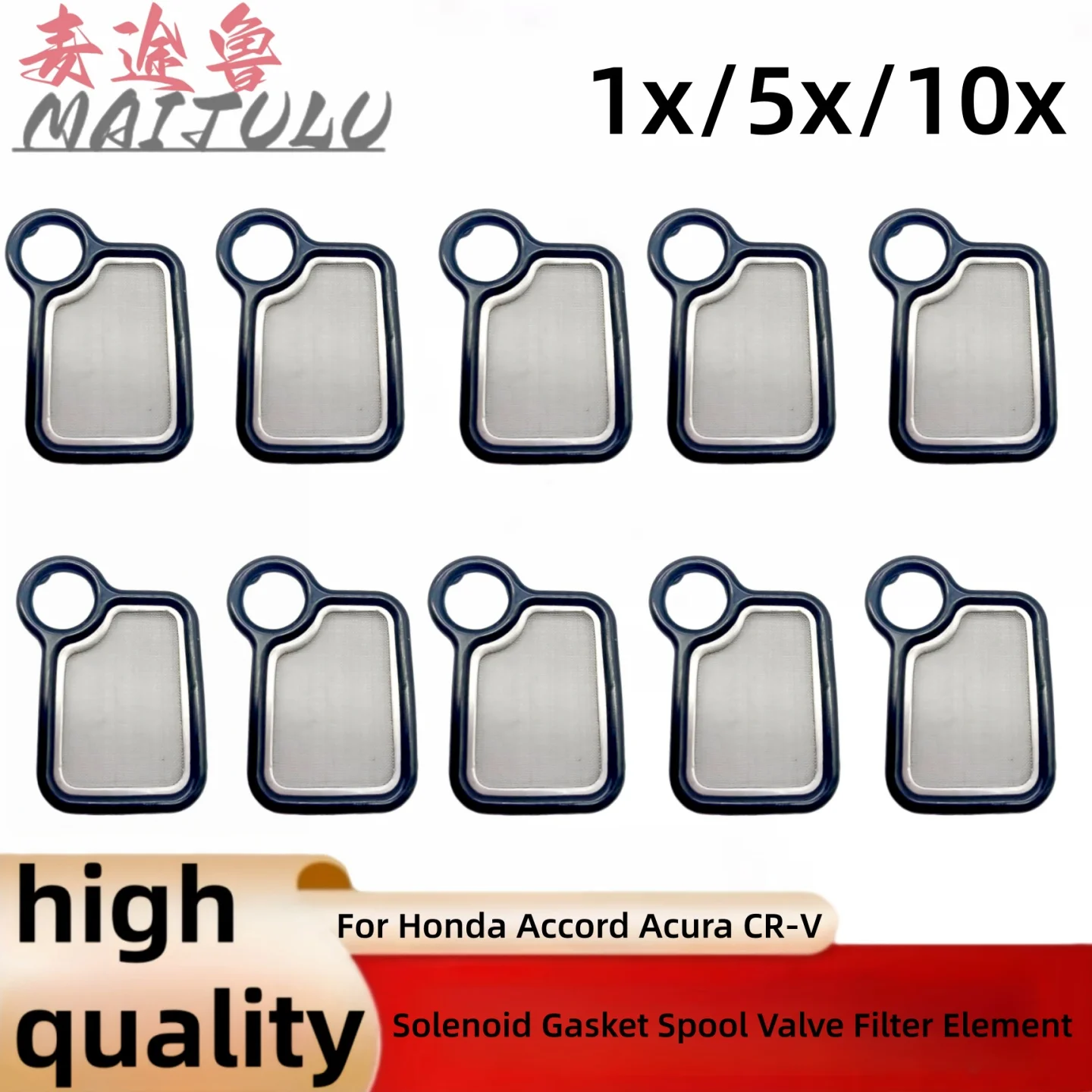 1x 5x 10x 15845-RAA-A01 15845RAAA01 For Honda Accord RDX CR-V Solenoid Gasket Spool Valve Filter Element Fit Acura