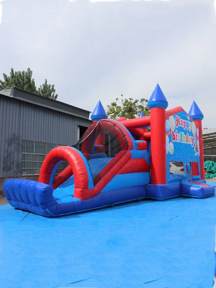 High Quality Children's Birthday Party Inflatable Trampoline With Customizable Name And Logo