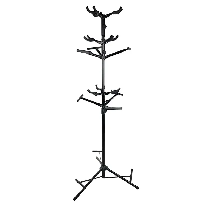 9 Head Upright Guitar Stand Tree Design Hanging Display Rack for Ukulele Space Saving Instrument Holder Easy to Use Floor