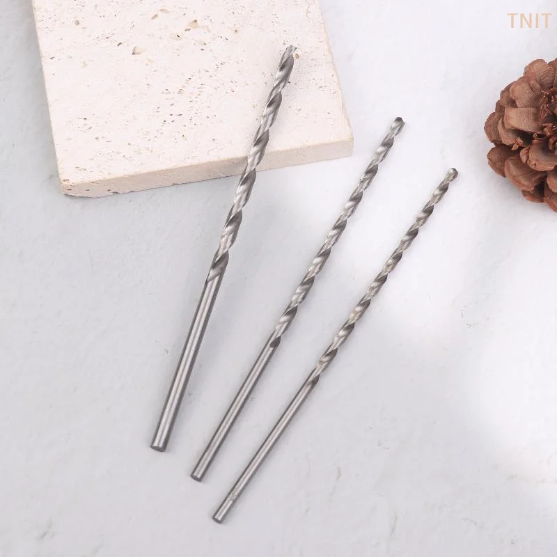 

[J] 5Pcs 2mm 3mm 3.5mm 4mm 5mm Twist Drill Bit Kit For Wood Plastic Alloy Metal Woodworking Deep Hole Drilling