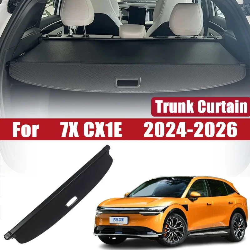 

for Zeekr 7X Accessories 2024 2025 2026 Anti-peeping Car Trunk Curtain Covers Car Trunk Storage Partition Privacy Interior Parts