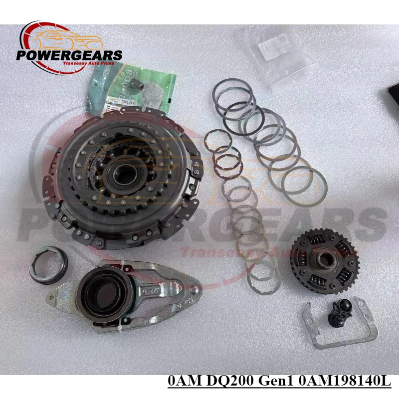 

0AM DQ200 Gen1 0AM198140L DSG 7-Speed Dual Clutch Kit Fits For Audi VW Golf 1.2T 1.4T 0AM198140L