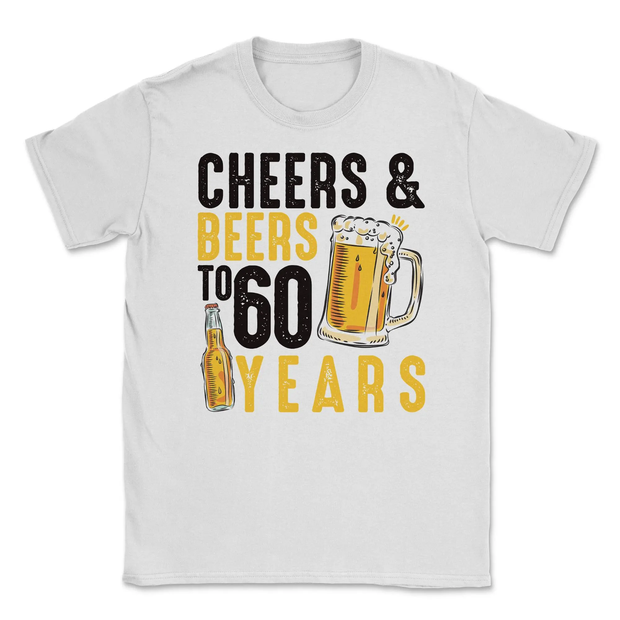 

Beer for The Years Graphic Printing Summer Luxury Brand Cotton Men's and Women's T-shirts Short Sleeves Street Fashion Trend