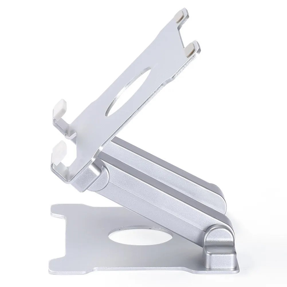 Adjustable Metal Phone Tablet Laptop Stand Desktop Holder Ergonomic Telescopic Vertical Horizontal Height Adjustable for Live