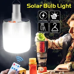 Outdoor Solar Camping Light Bulb Portable Emergency Lamp Tent LED Hook Up Hanging Camping Search Lights Lantern Hiking 2/1PCS