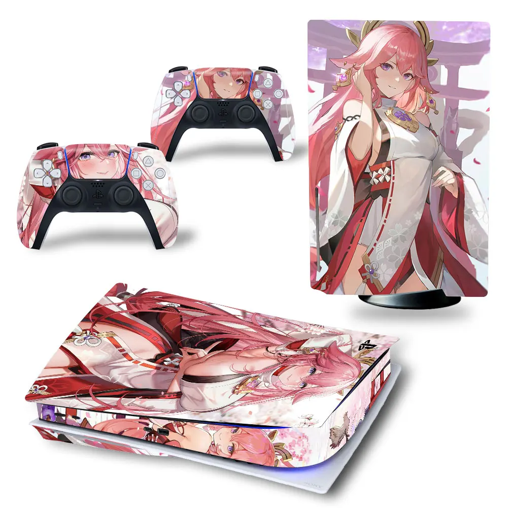 

Genshin Impact PS5 Disc Skin Sticker Decal Cover for Console Controller PS5 Disk Skin Sticker Vinyl