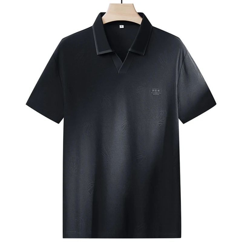 8XL 7XL 6XL 2026 New Summer High End Cotton Comfortable Polo Shirt Man Tops Fashion Printed Mens Shirts Design T-shirts Homme