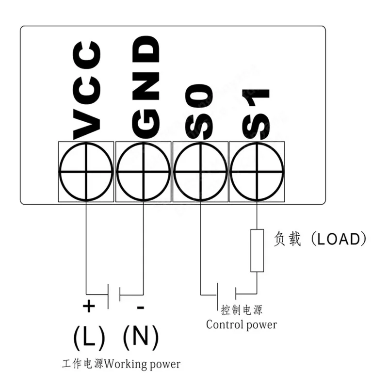 Relé de Atraso Digital AC 110V 220V com Display LED Duplo, Interruptor de Controle de Temporização Ajustável