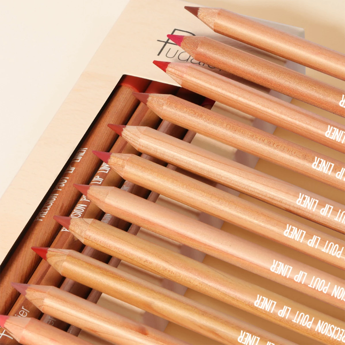 ชุดลิปสติกเนื้อแมท 12 สี, ดินสอเขียนขอบปากสี, เอฟเฟกต์เนื้อแมตต์กันน้ําตามธรรมชาติและติดทนนาน