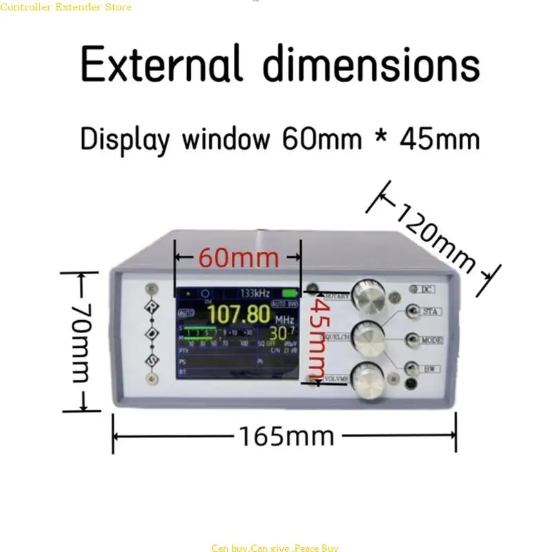 DIY Radio Multifunction DIY Desktop Full Radio TEF6686 High Sensitivity Radio Durable for Radio Enthusiasts & Home Use