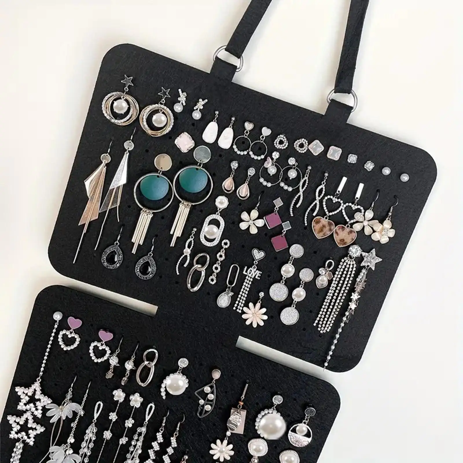 منظم أقراط لوحات عرض دبوس المينا لتعليق باب المنزل بنفسك #5