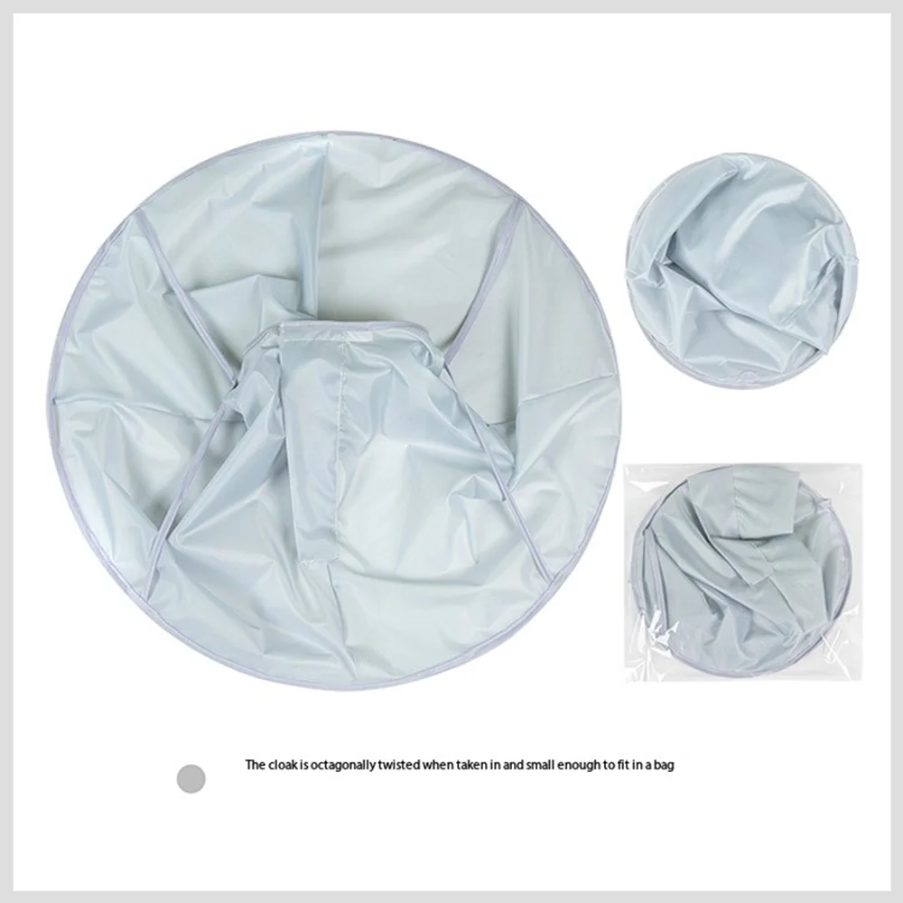 Hair Cutting Cape - Haircut Cape Umbrella Waterproof Hair Cloak Barber Cape Foldable Hairdressing Umbrella Cape Apron. image 6
