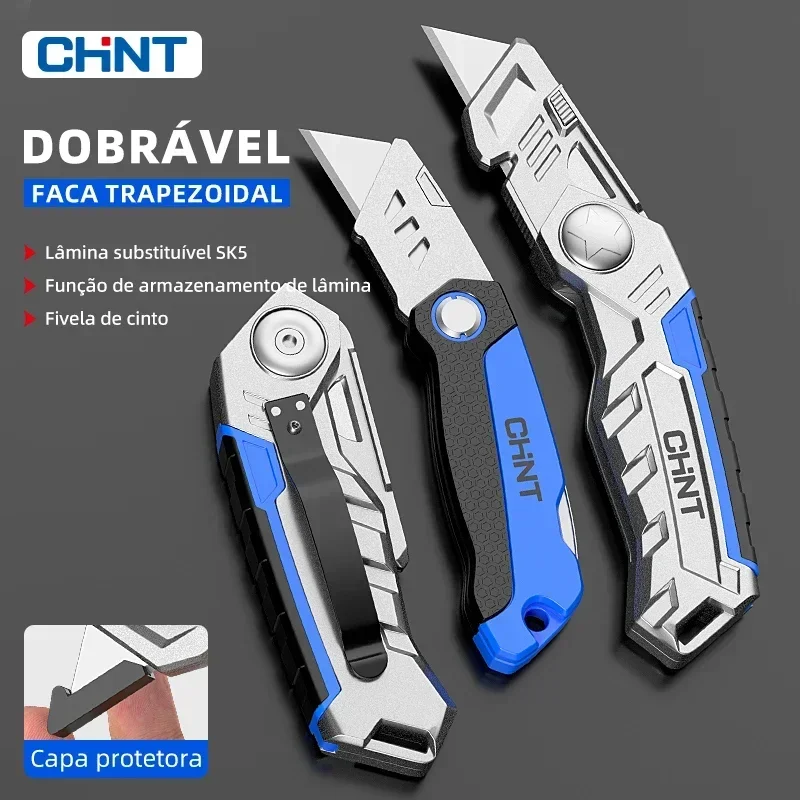 Multi-purpose utility knife retractable Heavy-duty steel folding Heavy-duty steel folding industrial-grade knives Cutting Sharp