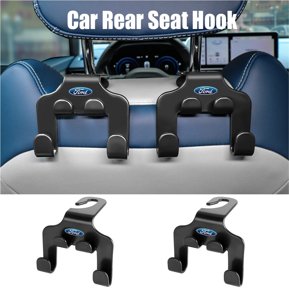 1Pcs ABS Car  Seat Hook Storage Hanger Auto Fastener Hangers Accessories For Ford Focus 2 3 4 MK2 MK3 MK5 Fiesta MK7 Mondeo MK4