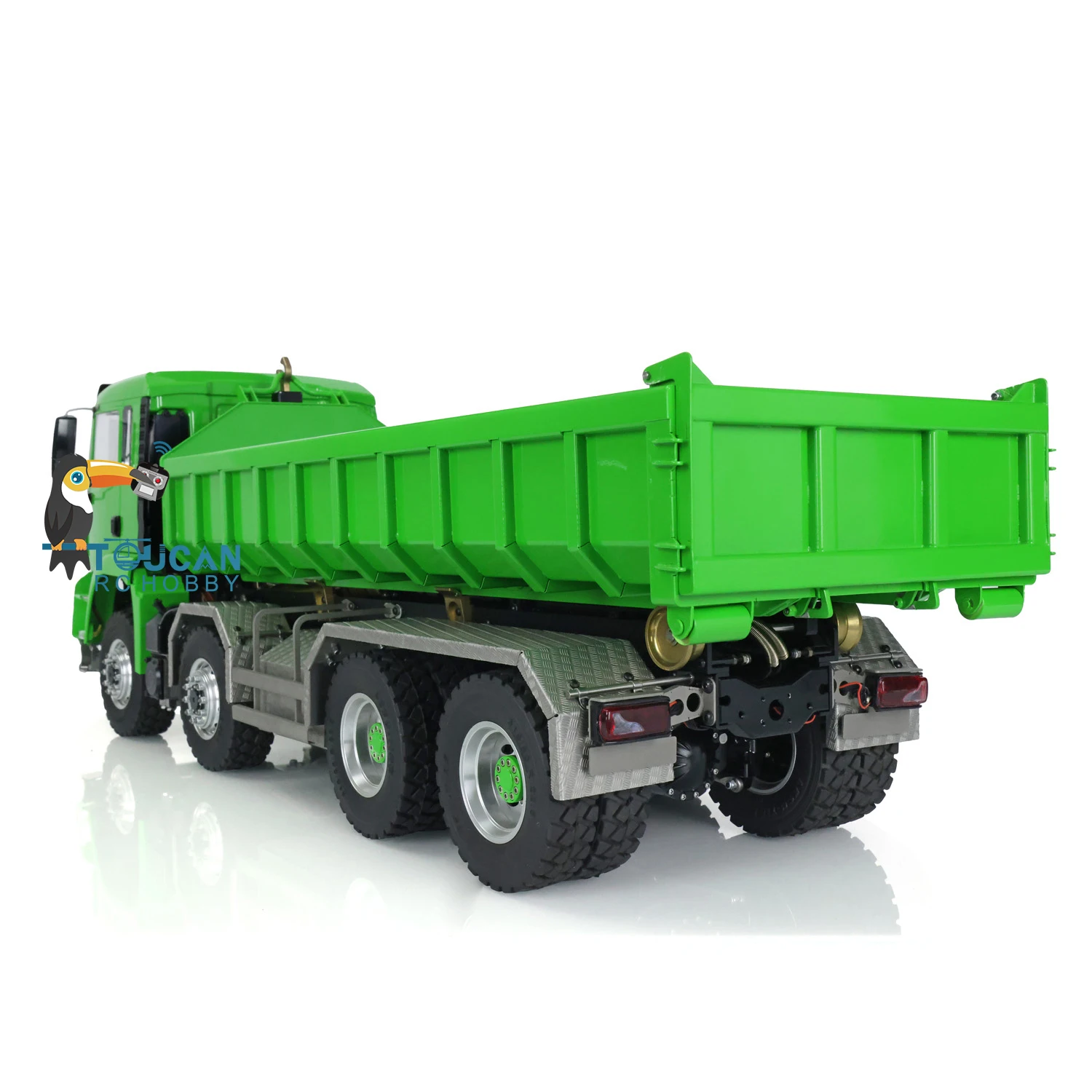 Toys 1/14 8x8 Metal LESU Hydraulic RC Roll On/Off Dump Truck TOUCAN Ready to Run RTR Painted Finished Full Dumper Cars Vehicle