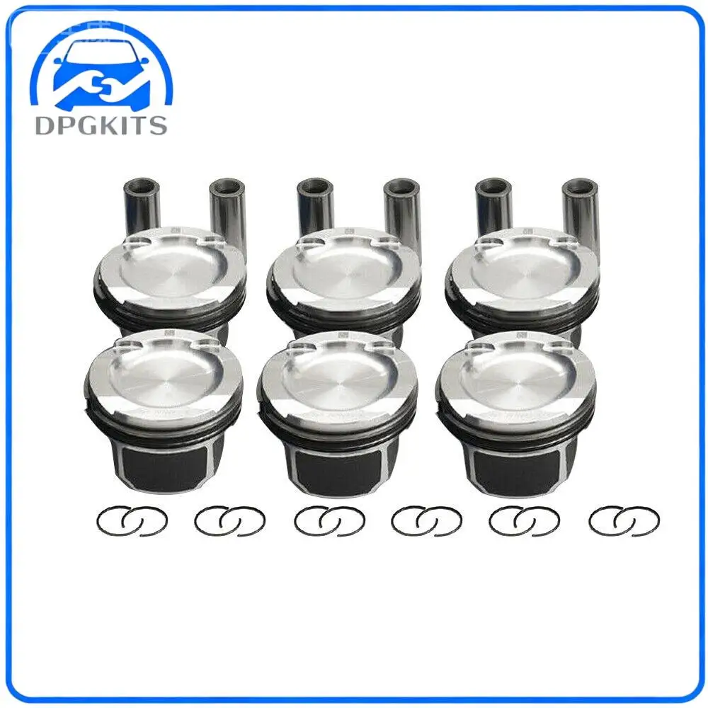 

DPGKITS 6PCS Engine Pistons Rings N54B30 11257610295 For BMW E82 E90 E60 135i 335i 535i 740i Φ84mm Pistons Rings Rods & Parts