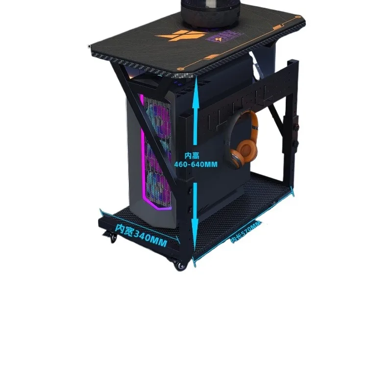 Household sea view room lifting desktop computer chassis rack, office host bracket