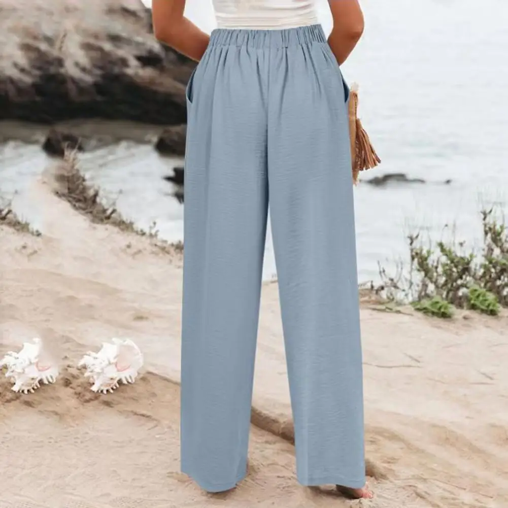 

Брюки в стиле ретро, плиссированные свободные брюки для отдыха, универсальные широкие брюки для отдыха, дышащие брюки с наклонными карманами, брюки в пригородном стиле