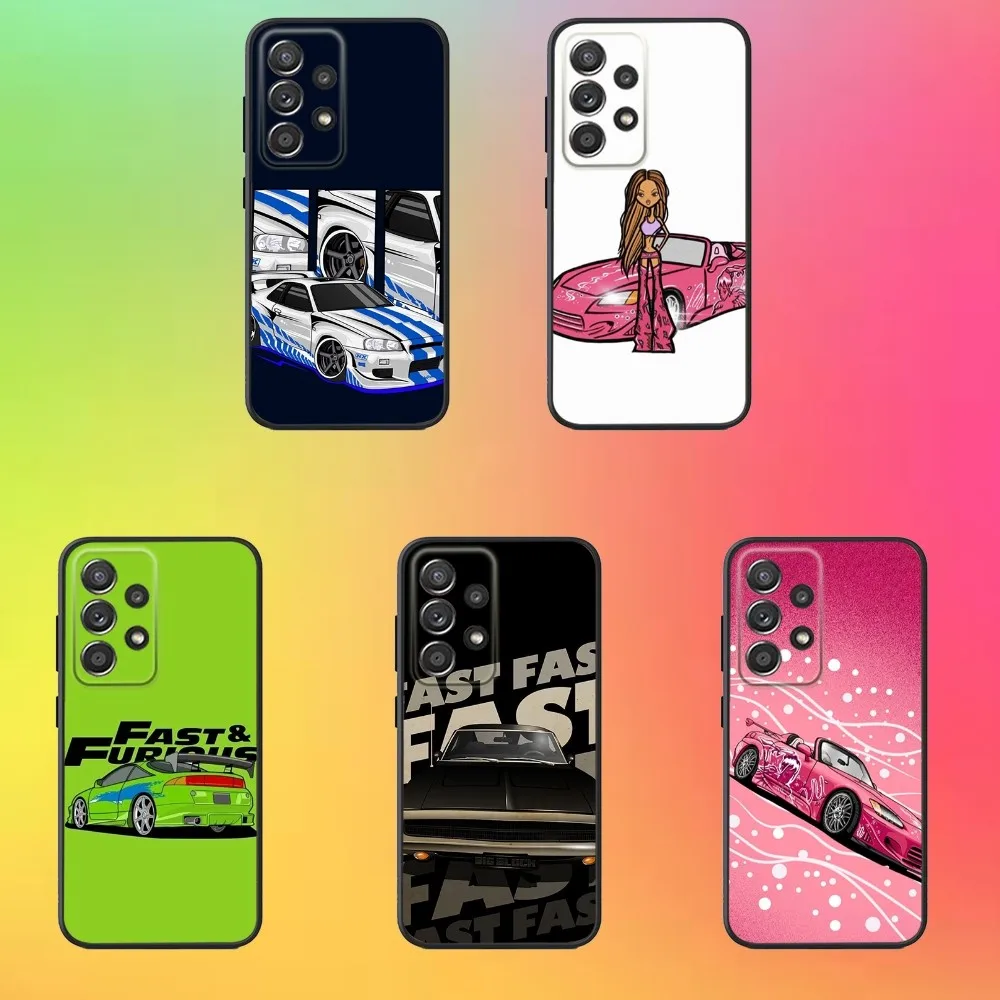 

Cars of F-Fasts and Furious Phone Case For Samsung S25,S24,S21,S22,S23,S30,Ultra,S20,Plus,Fe,Lite,Note,10,9,5G Black Cover