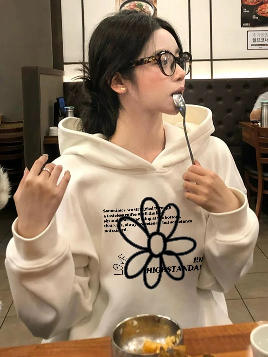 Faionable Casual Hoodie Frauen Frühling Herbst Dünne Lose Faul Lange Sve Top Frauen Mit Kapuze Jaet Koreanische Sle runde Ne