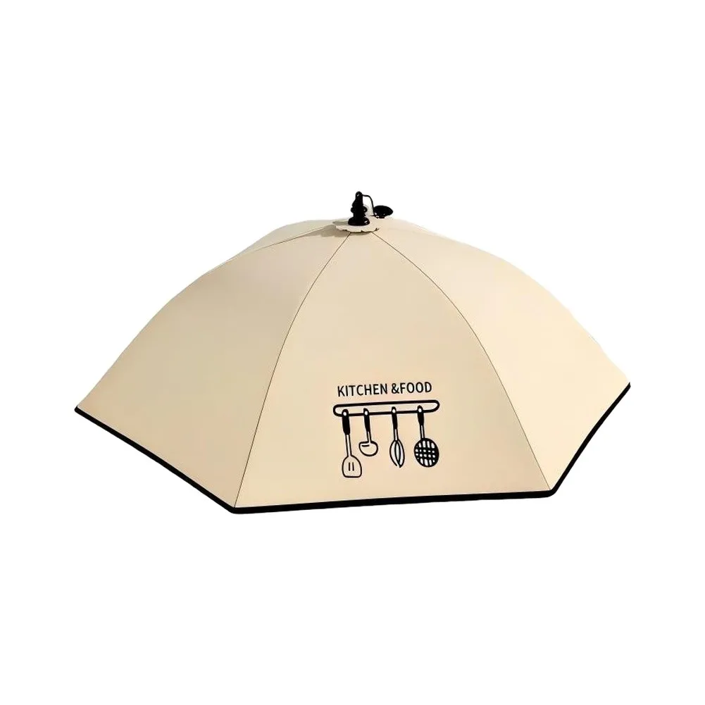 Aluminum Polyester Food Cover Foldable Dust Insulation for Outdoor Meals Kitchen Storage 70cm Round 50x70cm Square