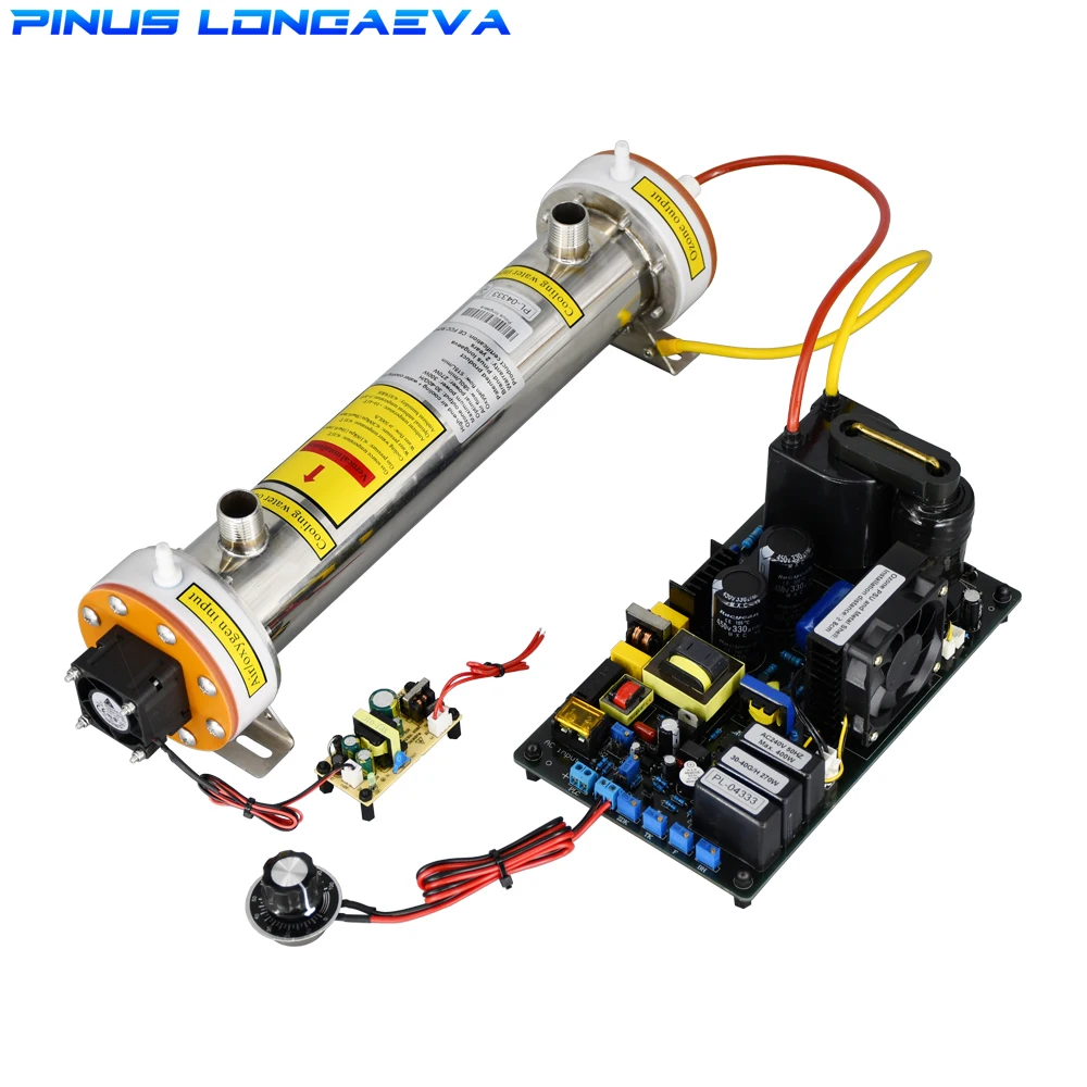 CE FCC ROHS opatentowany produkt 40 G/H 40 gramów regulowanej chłodzenie powietrzem + chłodzenie wodą rura kwarcowa ozonu zestaw modułów ozonu PSU