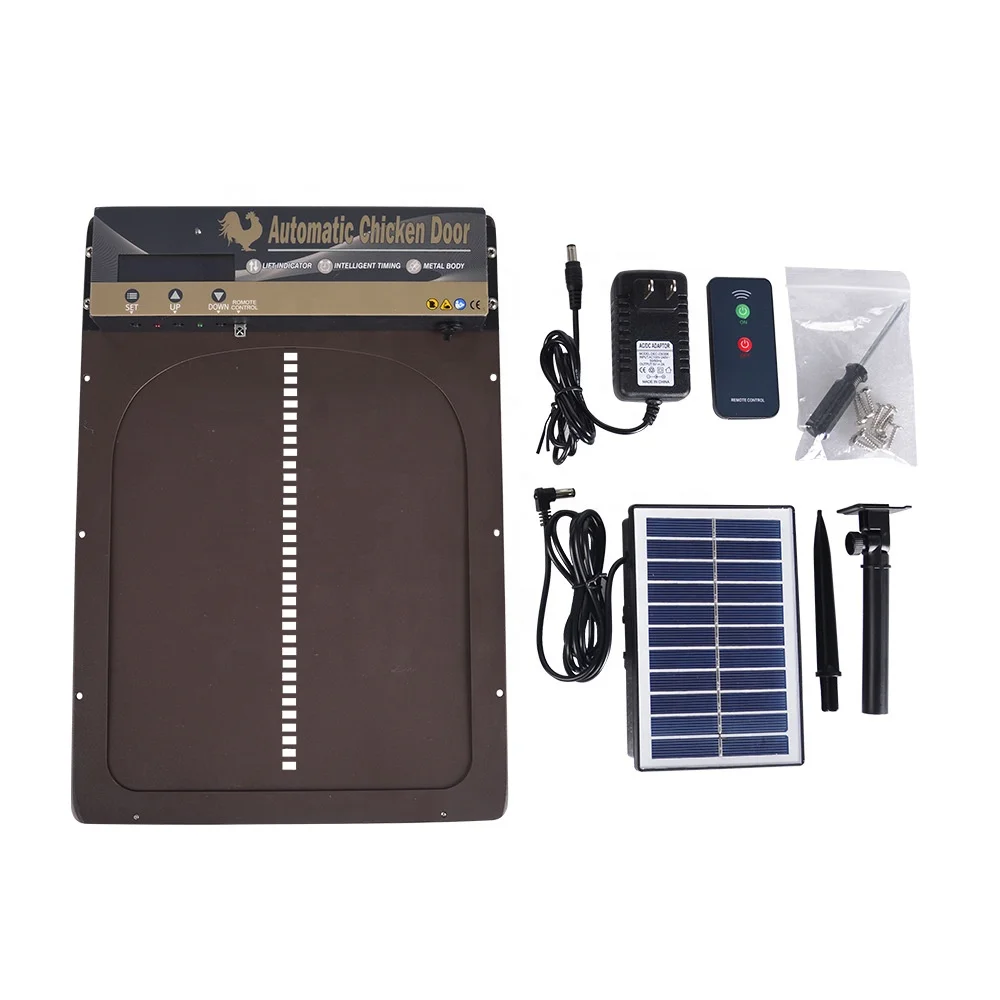 

Design Intelligent Automatic Chicken Coop Door With Timer Solar Charging App Control Chicken Coop Door