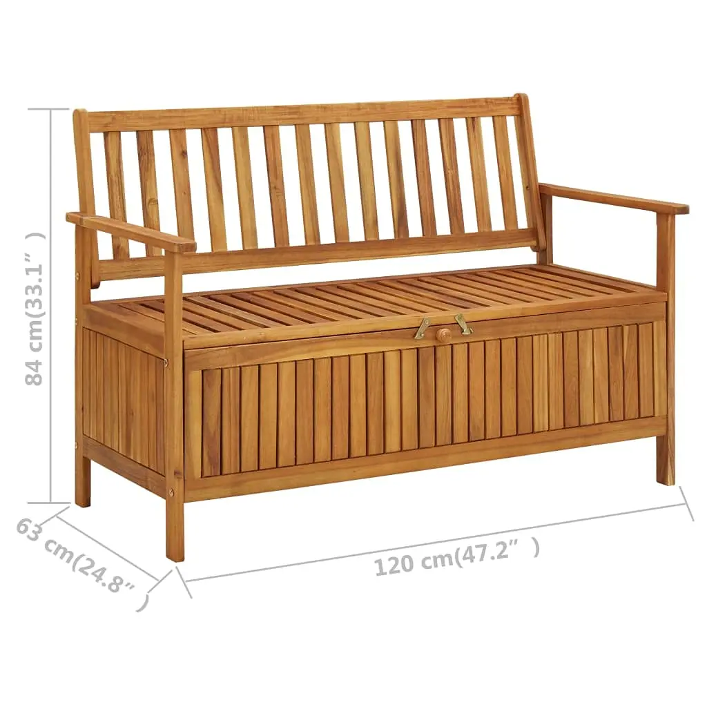 Garden Storage Bench Deck Box for Patio Furniture, Front Porch Decor and Outdoor Seating – Perfect to Store Garden