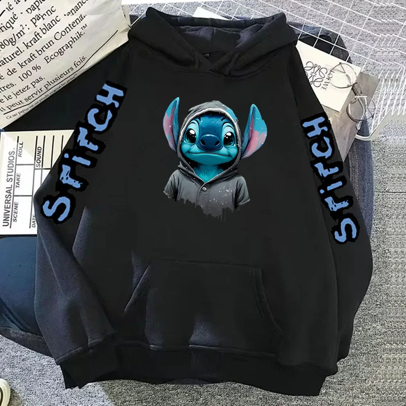 Stitch Disney Hoodie Women\'s Sweatshirts Y2k Clothes Woman Clothing Hoodie Y2k Sweatshirt Kawaii Stitch Cute Long Sleeve Hoodie