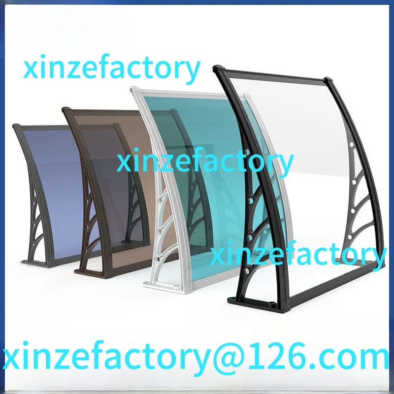 

Customizable Thiened Endurance Roof Overhang Silent Transparent Outdoor Courard Door Head Rain elter Board Home Window Eave