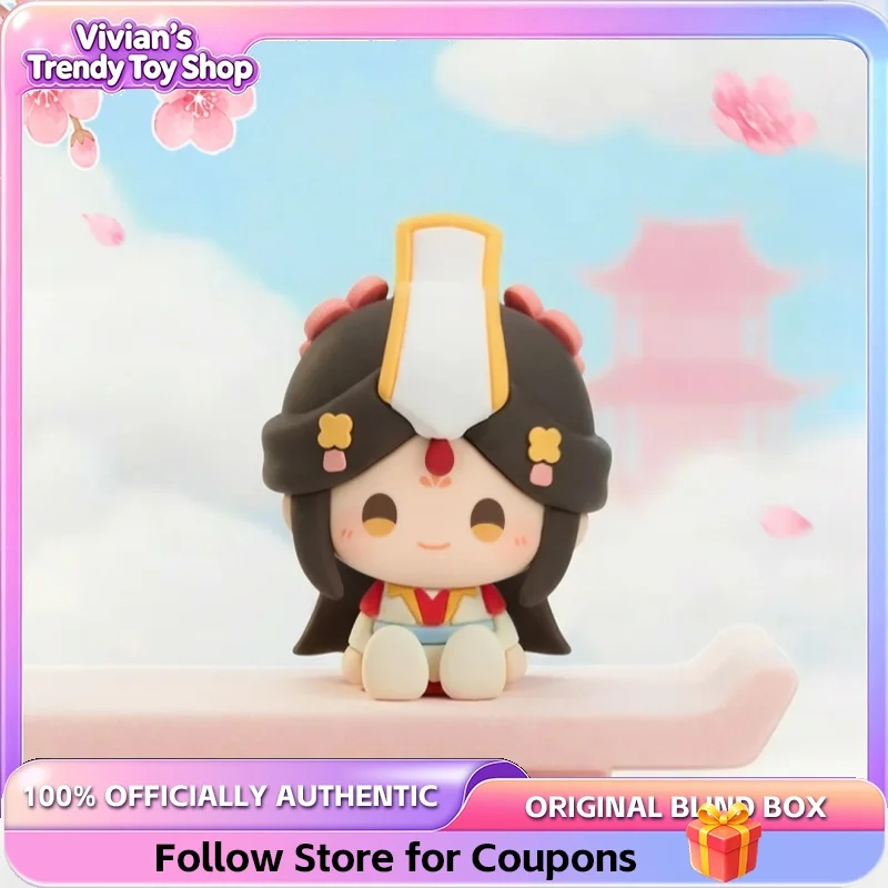 Genuine Heaven Official's Blessing TGCF One Thought Blooms Blind Box Mini Sitting Pose Figure Desktop Ornament Collectible Gift