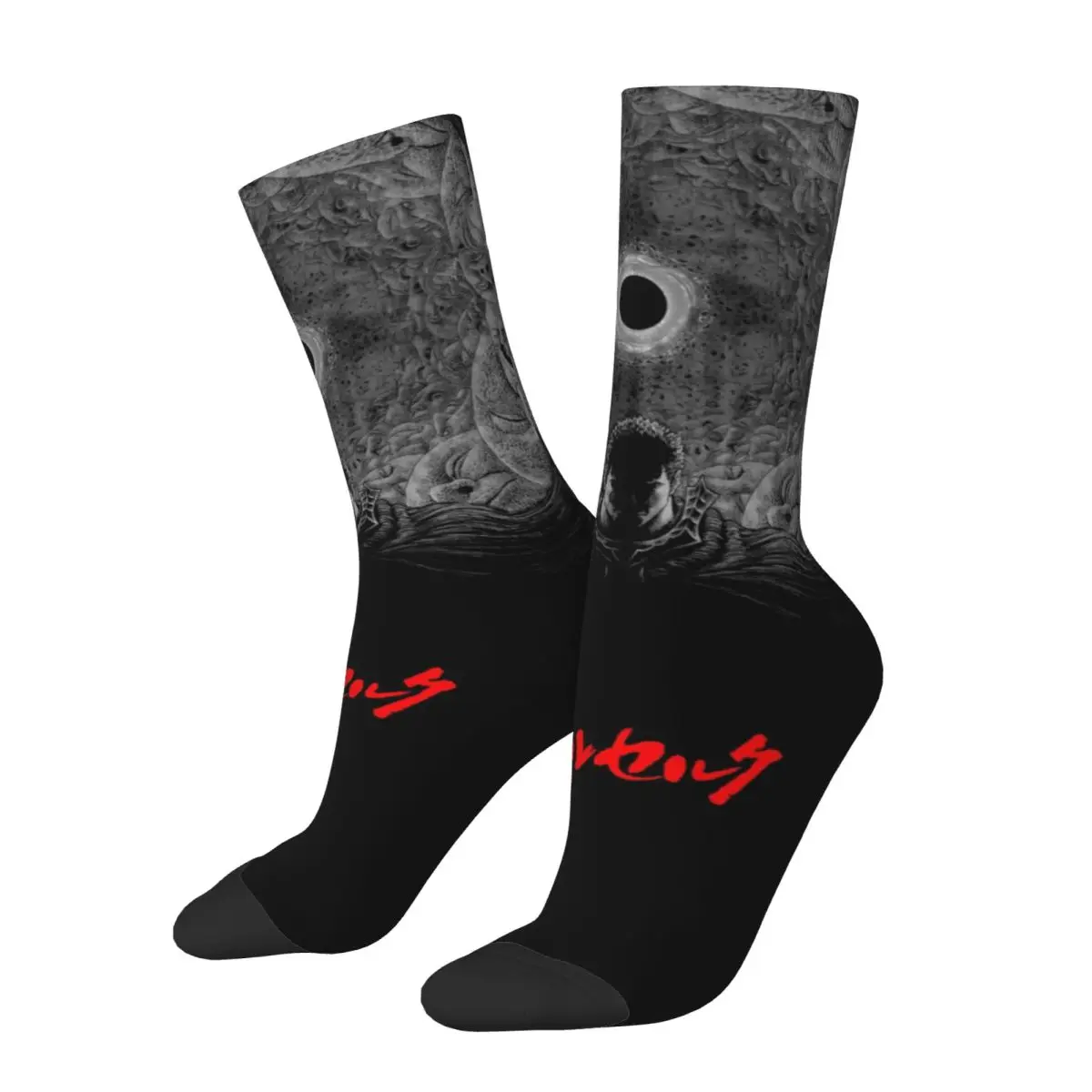 Colorful Women Men Japan Anime Berserk Guts Dress Socks Merch Middle Tube Socks Cute Wonderful Gifts