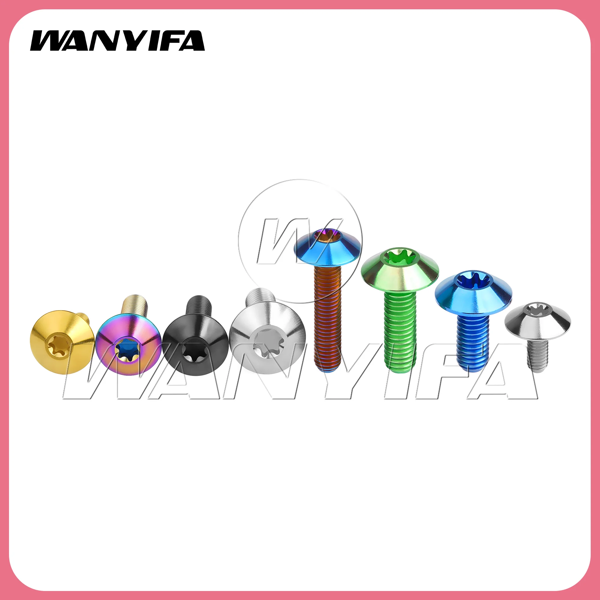 Wanyifa Titanium Bolt M4/M5/M6x10 12 15 20 25 30 35mm   Head Torx  Screw for Bike Motorcycle Disc Brake  Fasteners