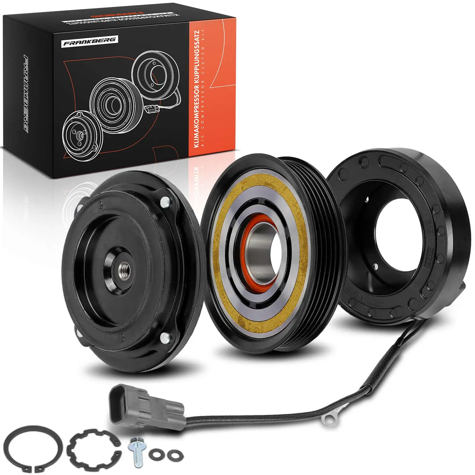 Frankberg 1x Magnetische Koppeling Airconditioningcompressor voor Mercedes-Benz W176 W242 W246 C117 X156 B910 000830350280 926005DB0A 926005DB0B