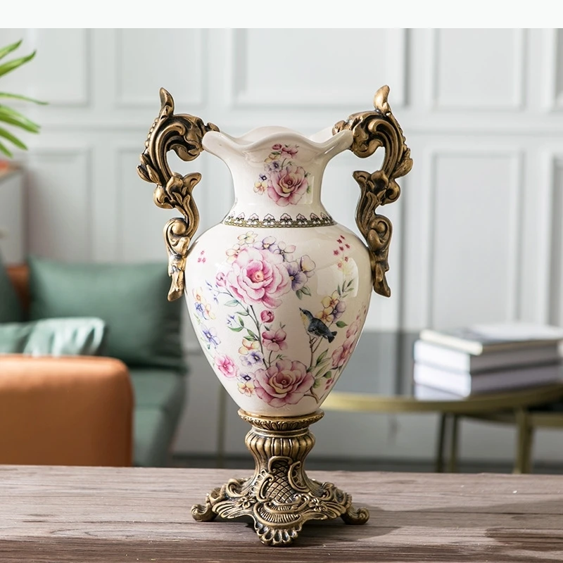Blume dekorative Keramik Vase Blumen Töpfe Schreibtisch Dekoration Blumenarrangement weiße Blumenvasen Zimmer ästhetische Dekor