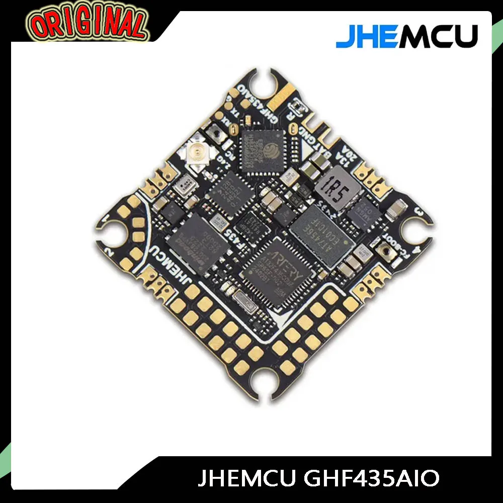 

JHEMCU GHF435AIO V2 20A Flight Controller 2-4S with OSD Baro Blackbox 16MB GPS Built-in ELRS 2.4G CRSF for RC FPV Freestyle