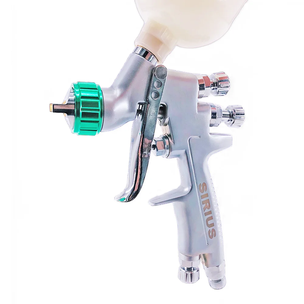 HVLP Mini Gravity Feed Spray Gun 1.2mm Stainless Steel Nozzle DIY Painting Kit Portable Auto & Furniture Refinishing Paint Gun