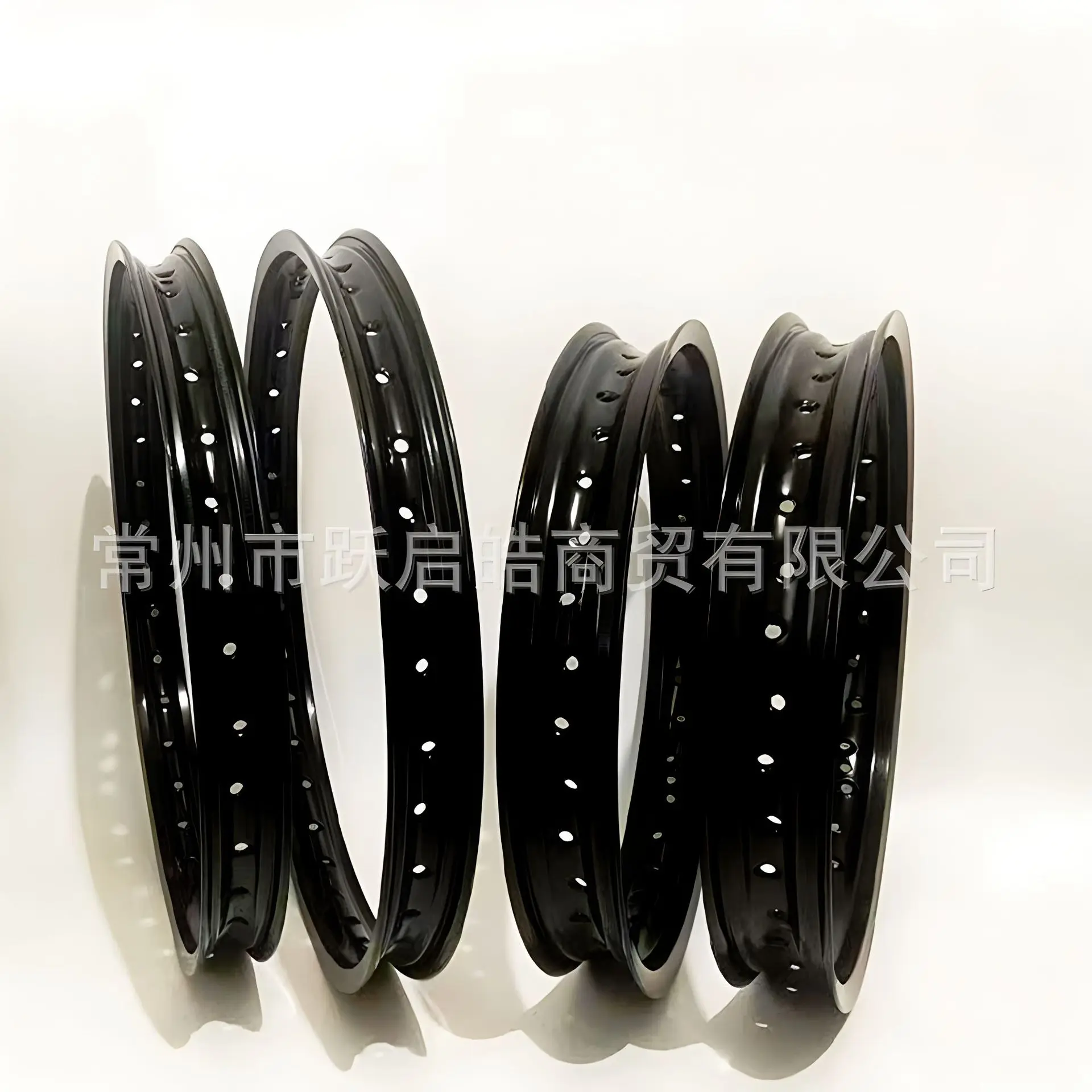 36 holes 16 17 18 19 21 inch black motorcycle alloy wheel rim