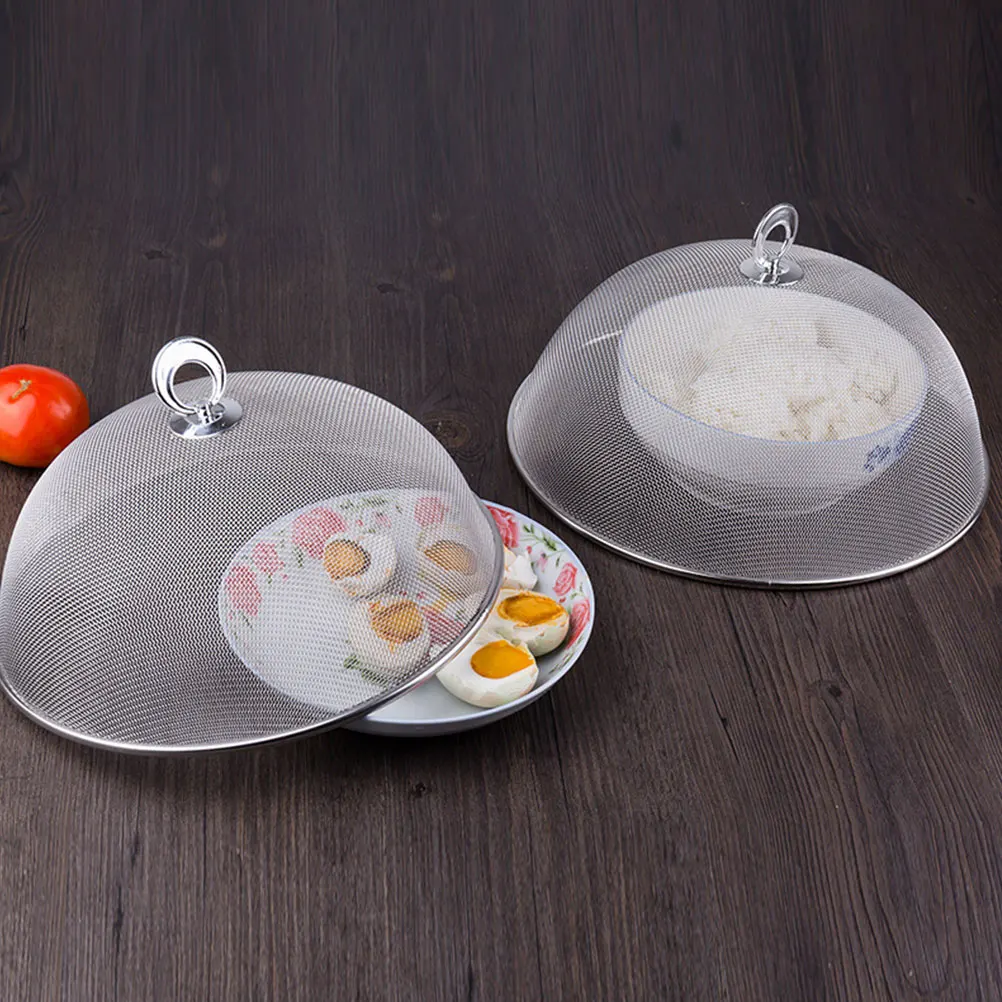 

Stainless Steel Food Cover 35CM Mesh Dome Covers for Kitchen Outdoor Indoor Use Mosquito Dust Proof Vegetable Net Food Protector