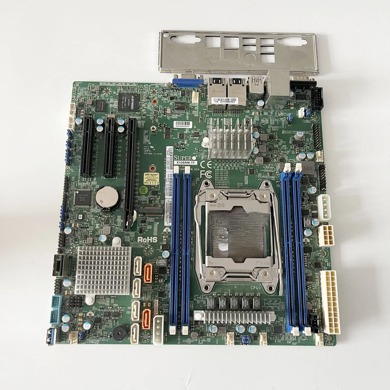 Supermicro X10SRM-TF Main Board Dual 10 Gigabit Network Port C612 Support M2 NVME E5V3V4 with Stopper