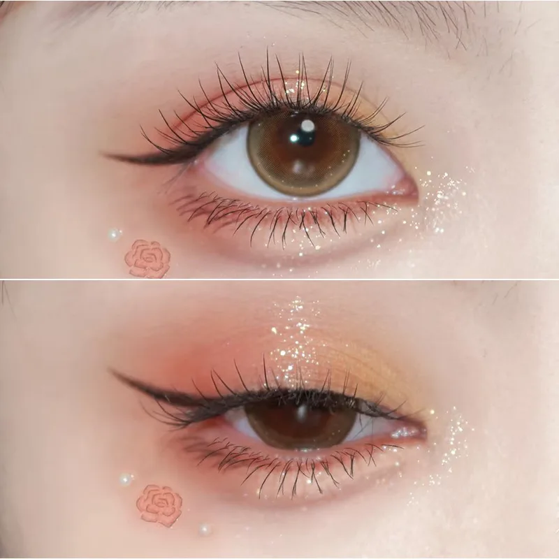 Paleta Cieni do Powiek 9 Kolorów Matowe Perłowe Brokatowe Wykończenie Makijaż Rozświetlający Nisko Naprawdzające Ziemiste Kolory Codzienny Makijaż Paleta Cieni do Powiek