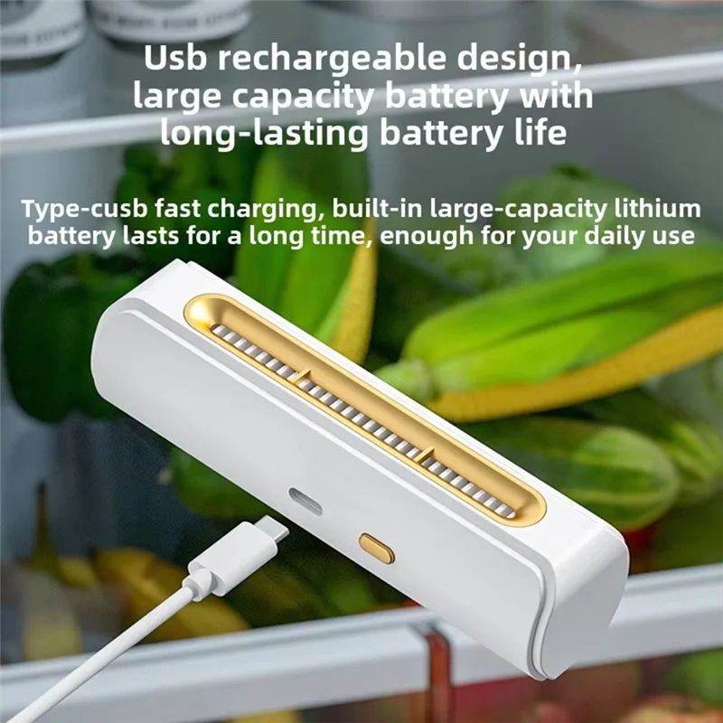 M04K Mini Fridge Deodorizer 4-In-1 Odor Eliminator & Air Purifie Compact & Eco-Friendly