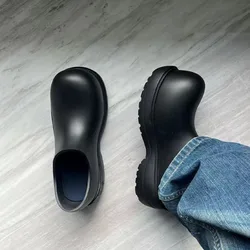 Big Toe Shoes Women Rain Boots EVA Thick Soled Height Increasing Shoes Men's New Dopamine Business Cold Proof Couple's Toe Shoes