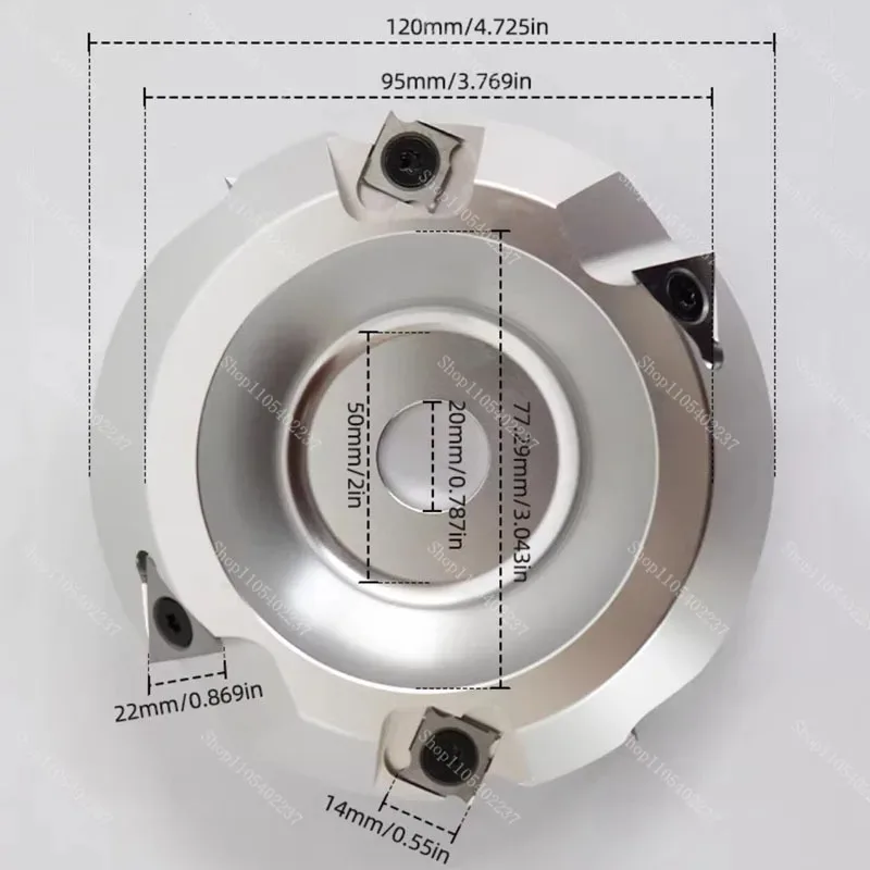 XY ZPD001 90 Degree Right Angle Grooving Slotting Milling Cutter Head