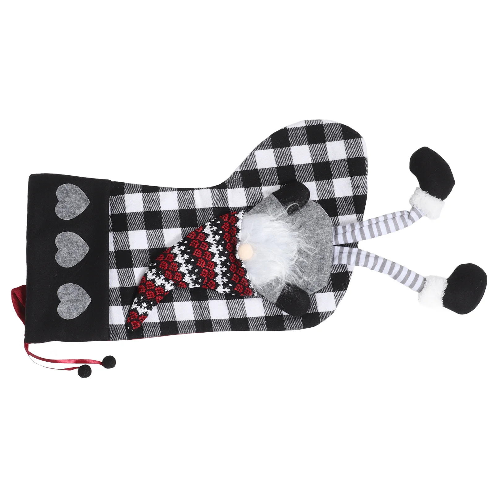

Hanging Christmas Stockings with Names Party Socks Ornament Storage Felt Decorations Indoor