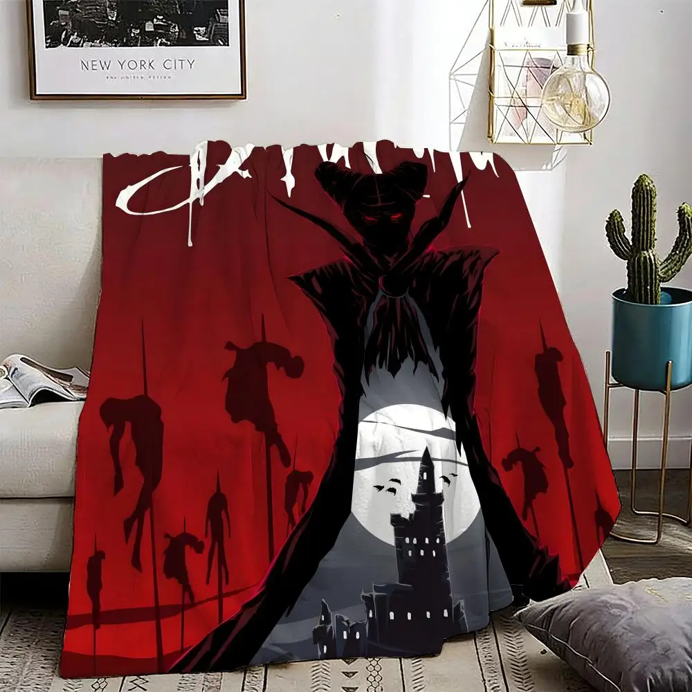 

Dracula Throw Lightweight 240g Flannel Blanket Soft Skin-friendly for Summer Cooling