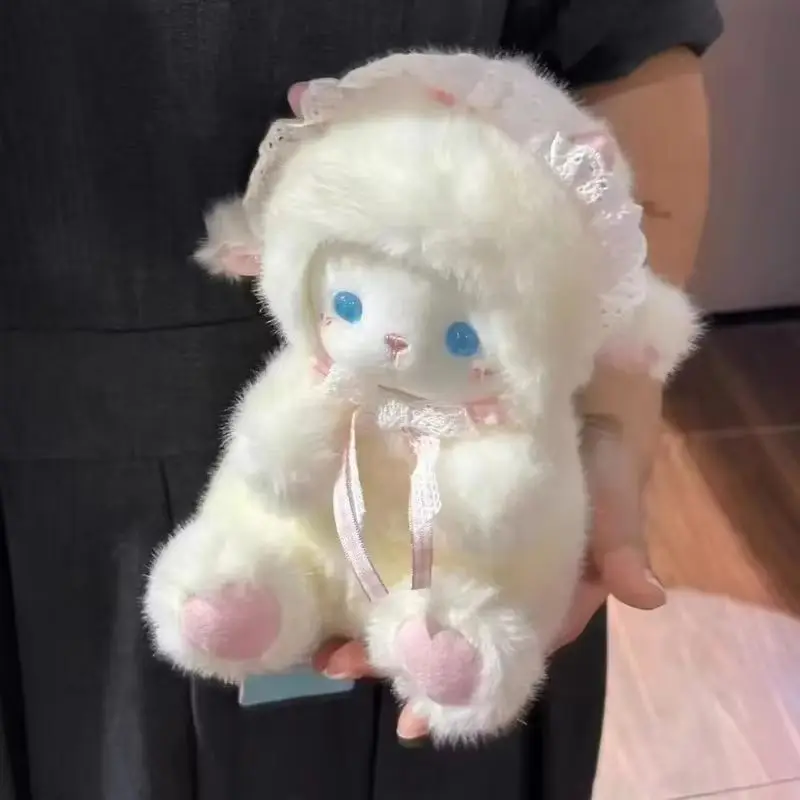 Jouet en peluche ange agneau 20/30/40cm, poupée compagnon confortable, oreiller doux, décoration de chambre, coussin de dos de canapé, cadeau pour petite mouton pour fille