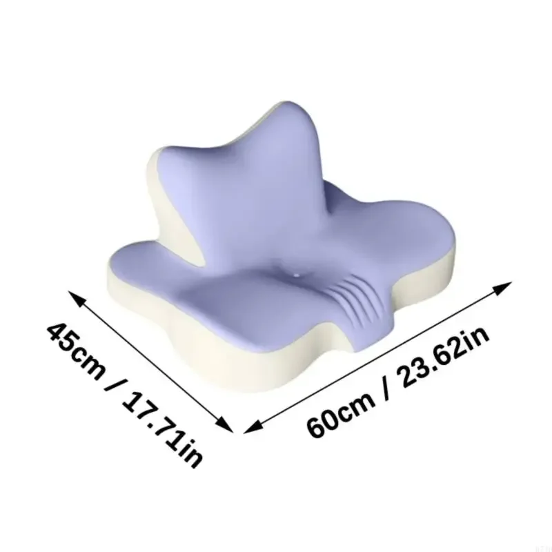 Orthopedic Grade Pillow Enhances Comfortable for Stomach Sleepers Soft Fabric Promotes Healthy Rest M4YD