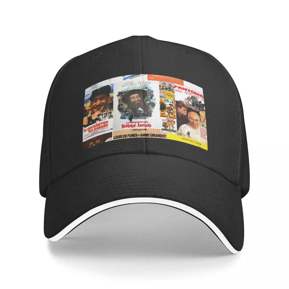 Louis de Funes Movie Poster Compilation Poster v2 Baseball Cap Christmas Hat Luxury Hat Sun Hats For Women Men's